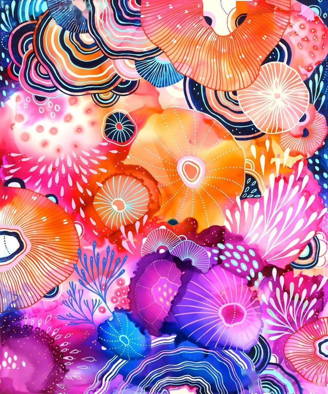 成为全职的插画师后yellena james就开始了这些千变万化生物形态作品