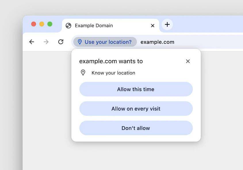 谷歌Chrome浏览器将推新功能：“仅此次允许”网站访问位置等权限