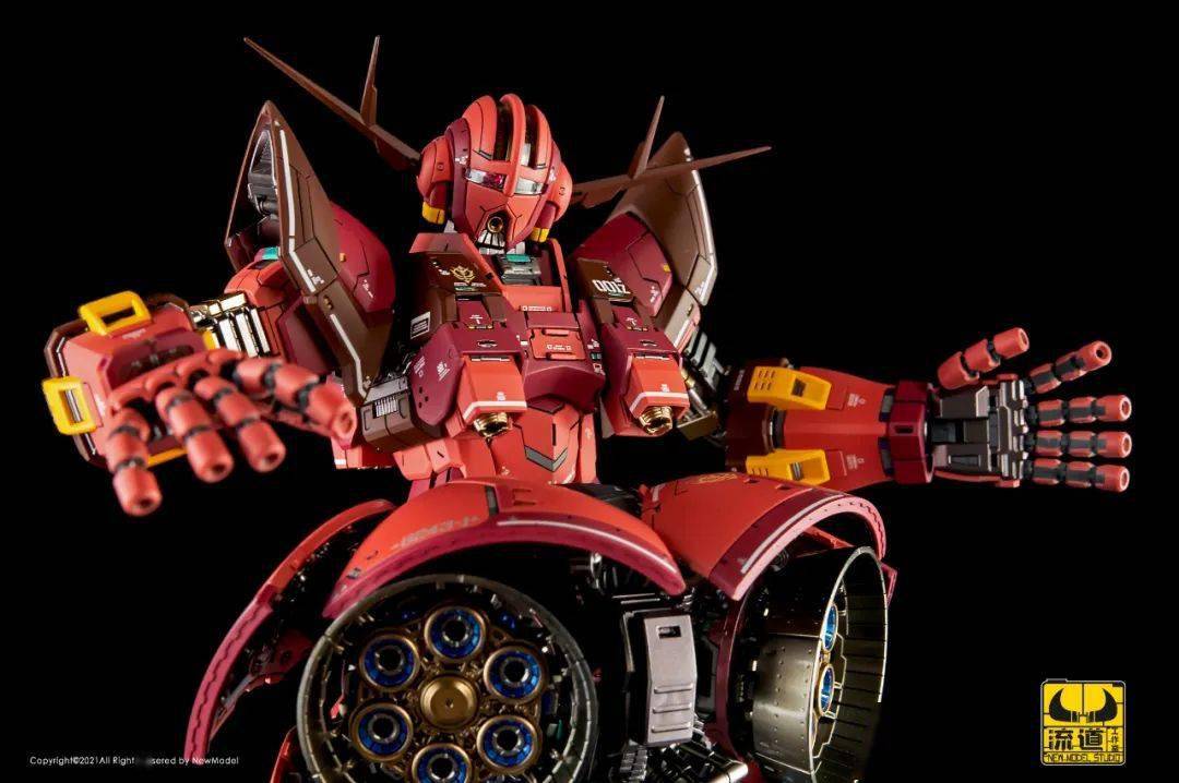 当经典夏亚红配色放到了rg吉翁号身上……_公众_细节_模型