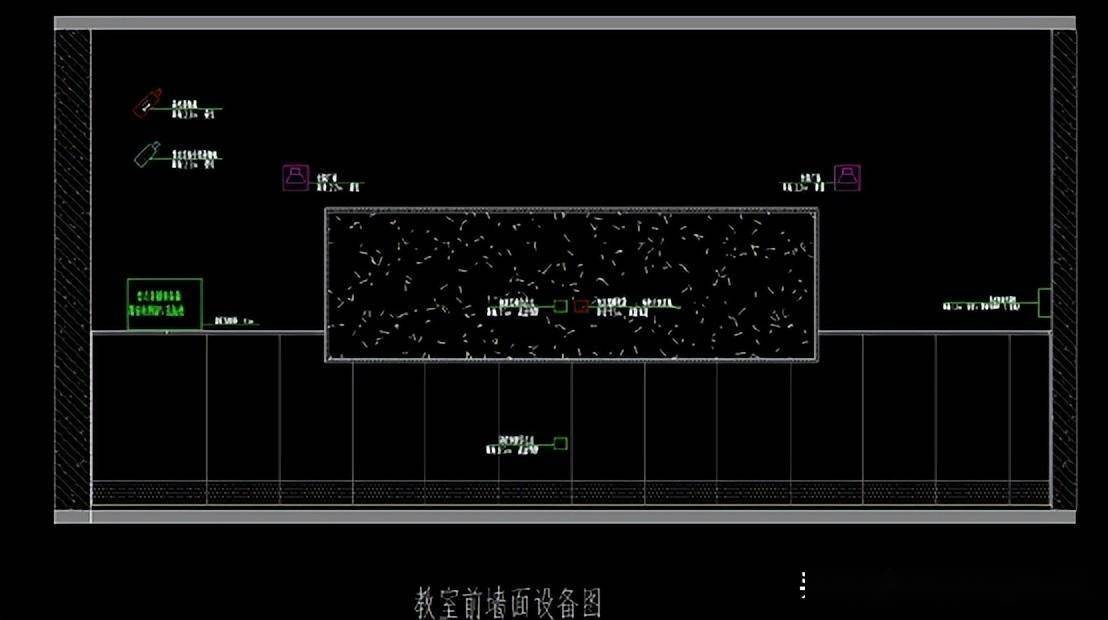 智慧教室布局图,管线图及安装大样图,cad格式_施工_吊顶_图纸