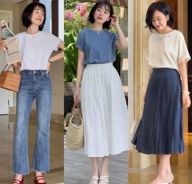 夏天着装多一点"白",优雅又气质,高级感穿搭原来如此简单