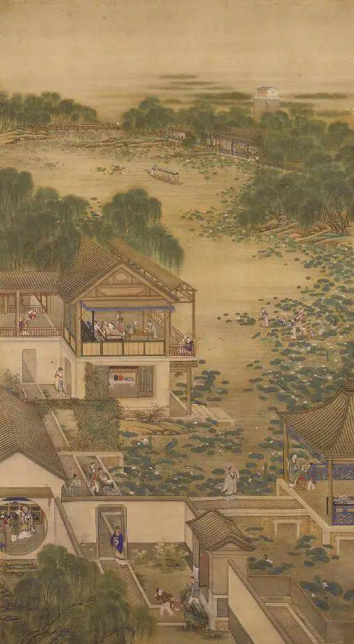 古画中的消夏文化_避暑_帝王_宫图