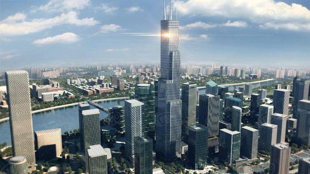 天津富力广东大厦地处响螺湾中央商务区集华道与庆盛道交口富力广东