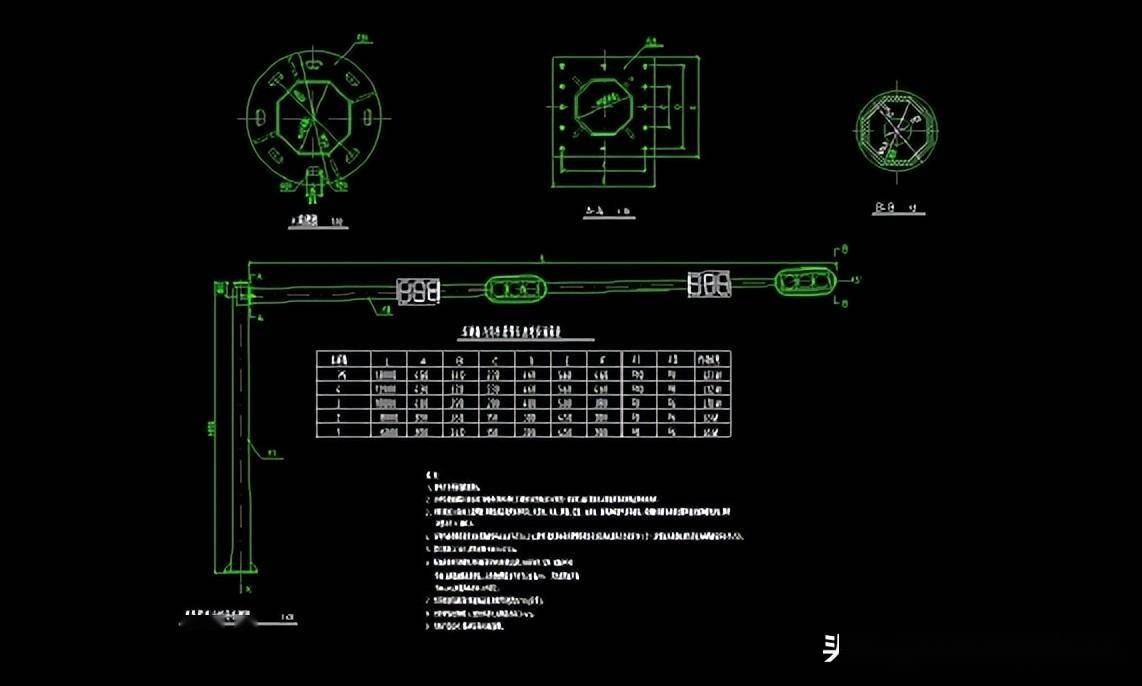 一套非常全面的交通道路监控安装大样图,cad格式