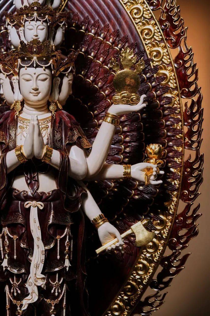 【巨匠严选】小叶紫檀×猛犸·千手观音造像