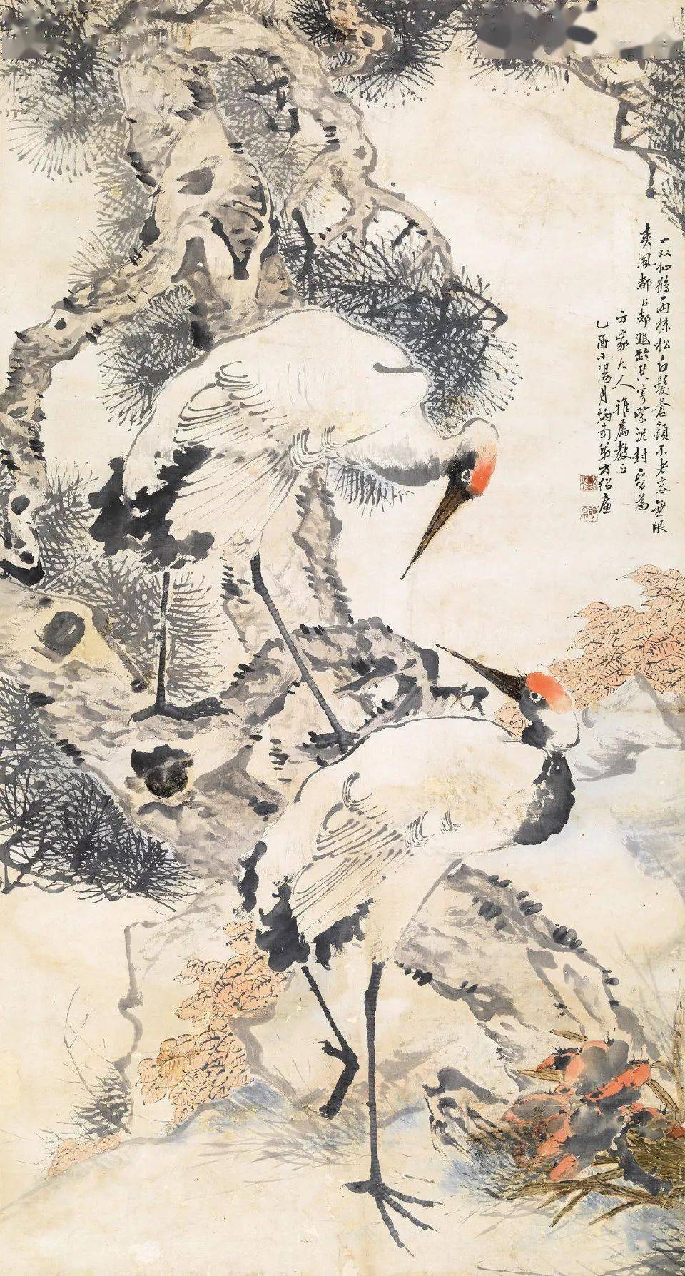 历代名家花鸟画松与鹤！_搜狐网