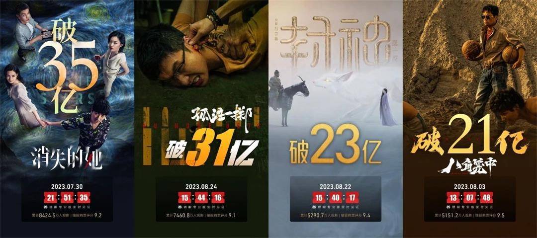 冲向200亿元！2023暑期档多部国产影片口碑爆棚_票房_电影_中国