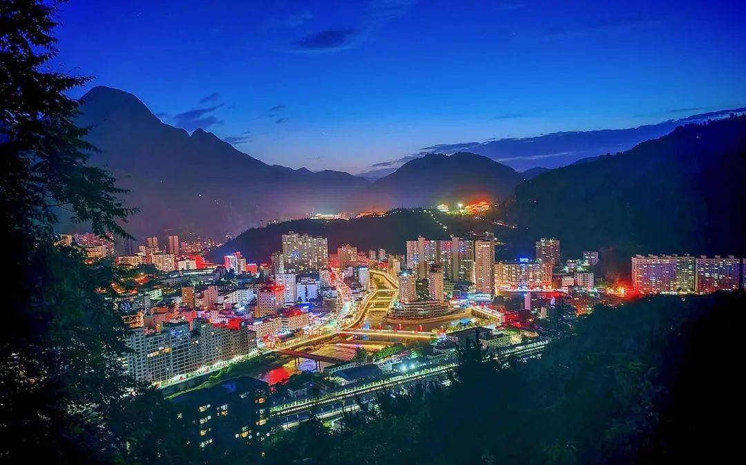 靓图|镇安县:小城夜色多绚丽_倪方海_夜景_县城