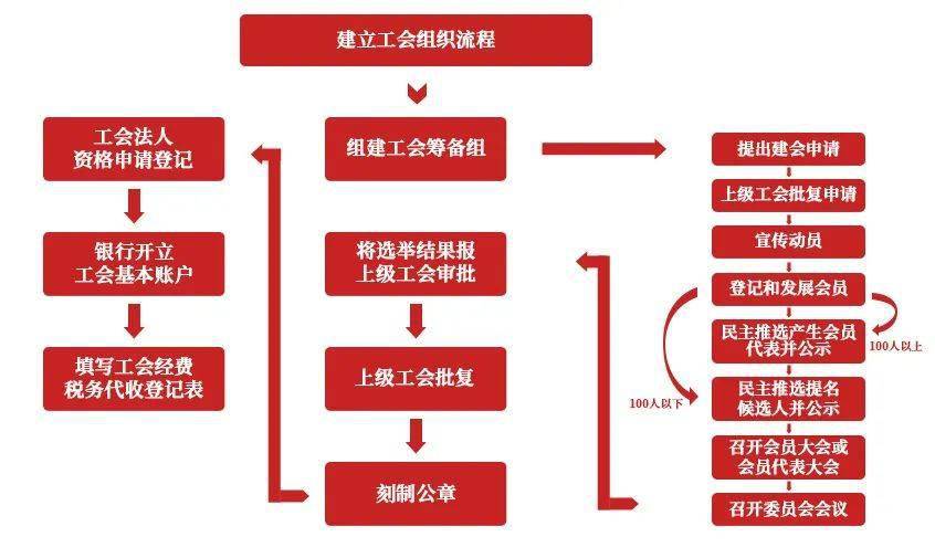 工会换届流程图成立图片