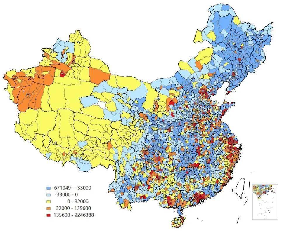 中国居民分布图图片