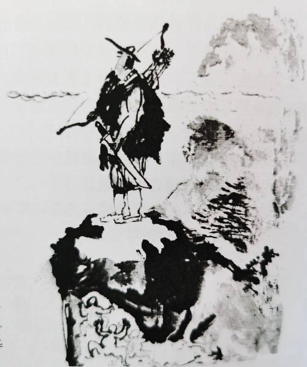 麻栗坡大王岩崖画的传说_侬智高_藤子_岩上