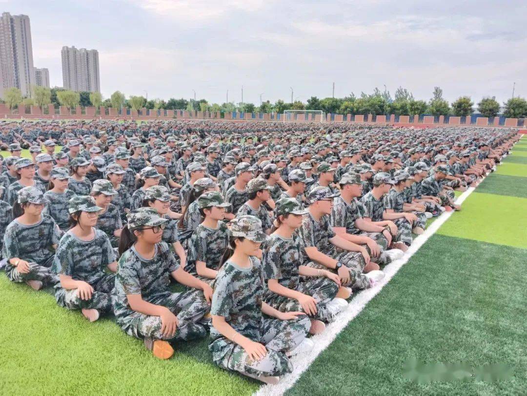 泗县三中举行军训开营仪式_训练_教育_刘永