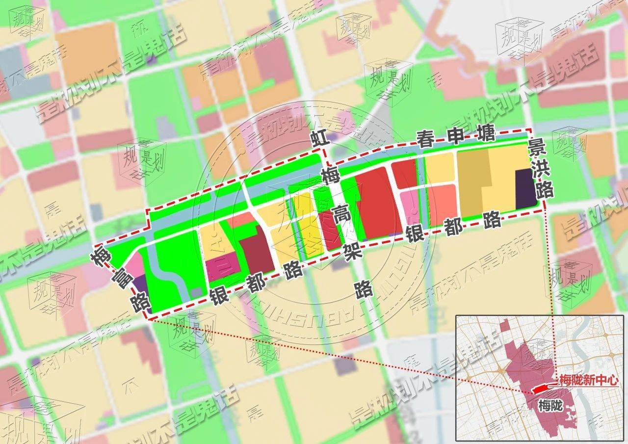 闵行梅陇新中心规划图图片