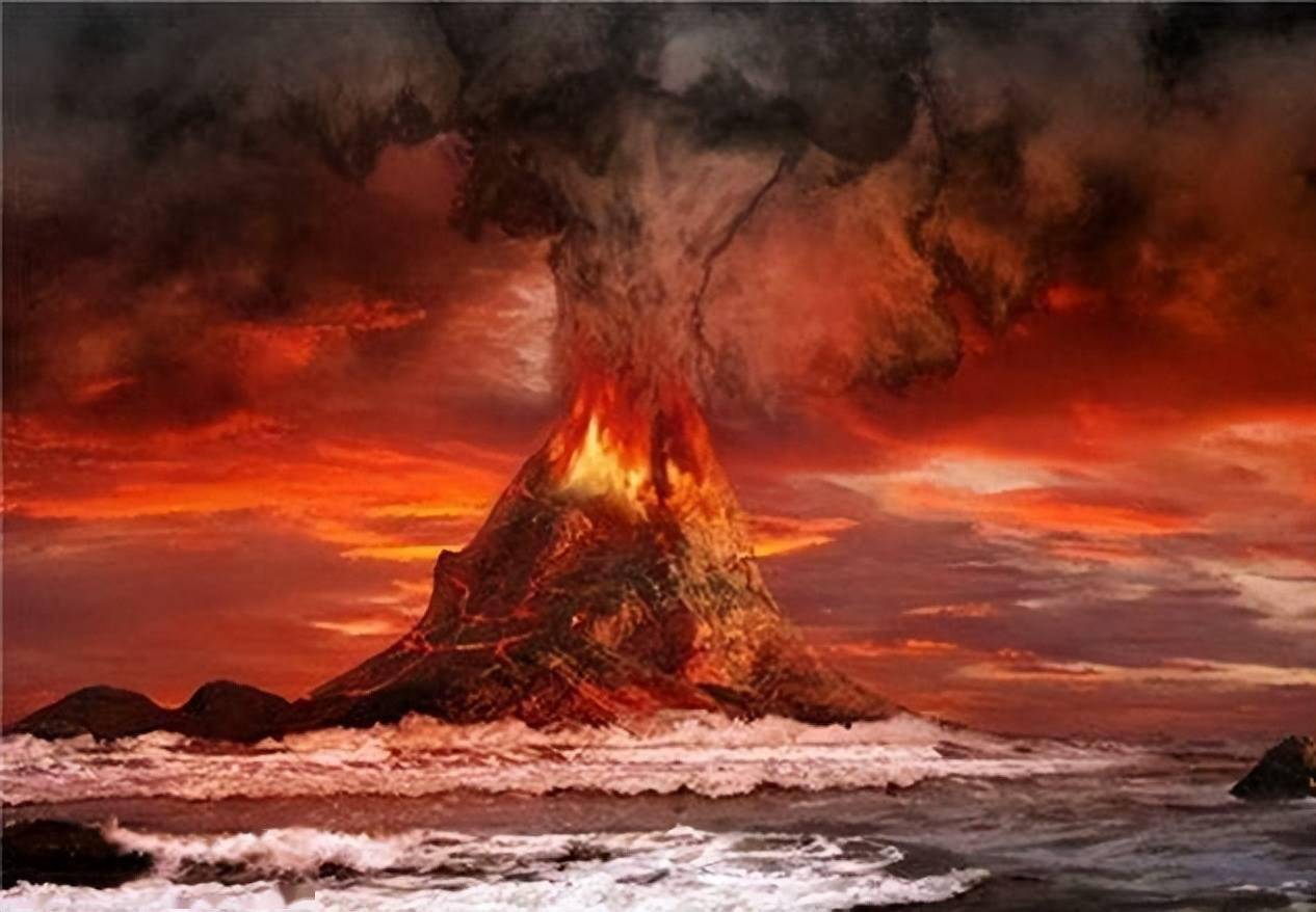 由此可见,一座超级火山喷发带来的破坏程度十分惊人,用漫天席地,摧枯