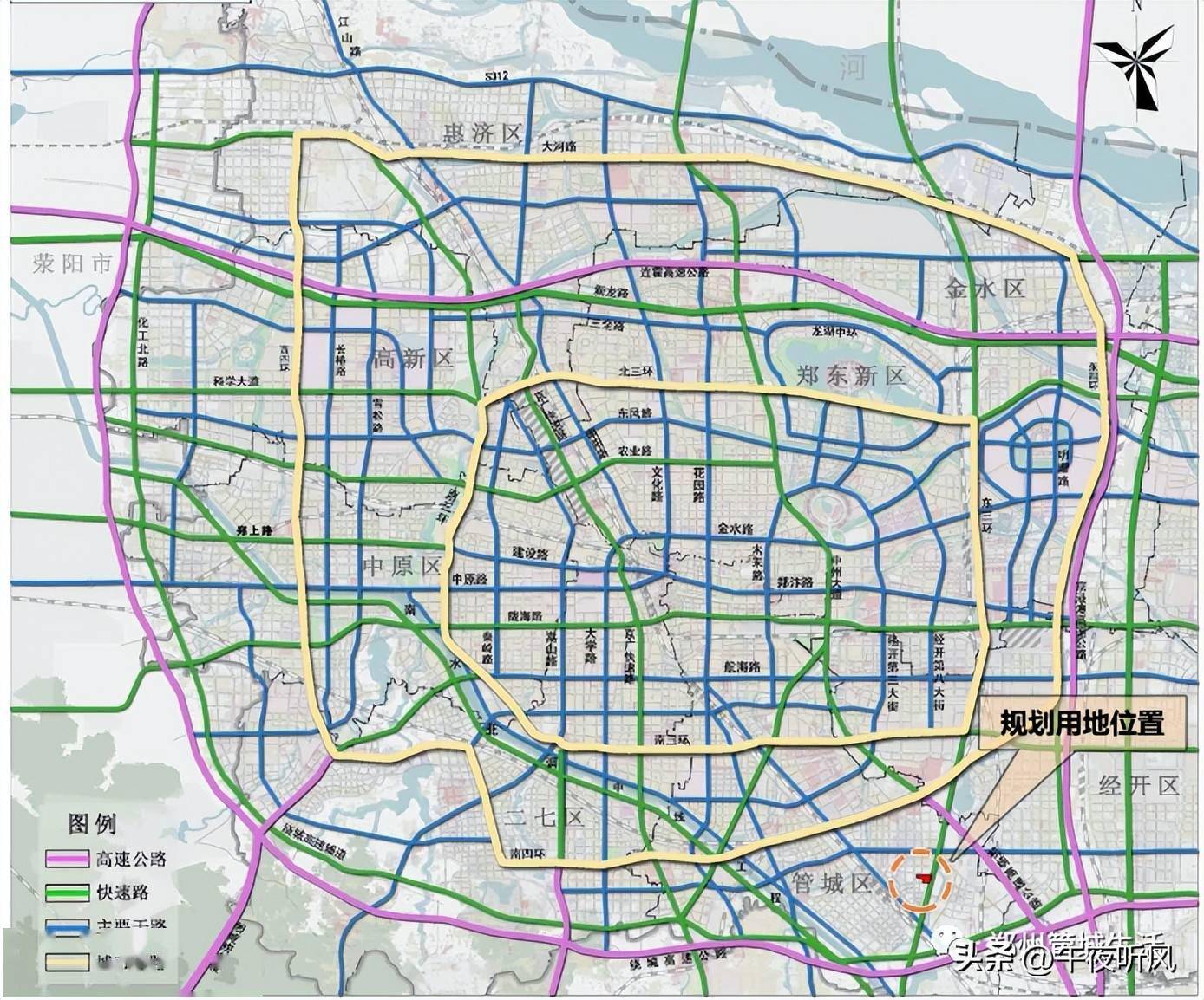 郑州管城区规划图图片