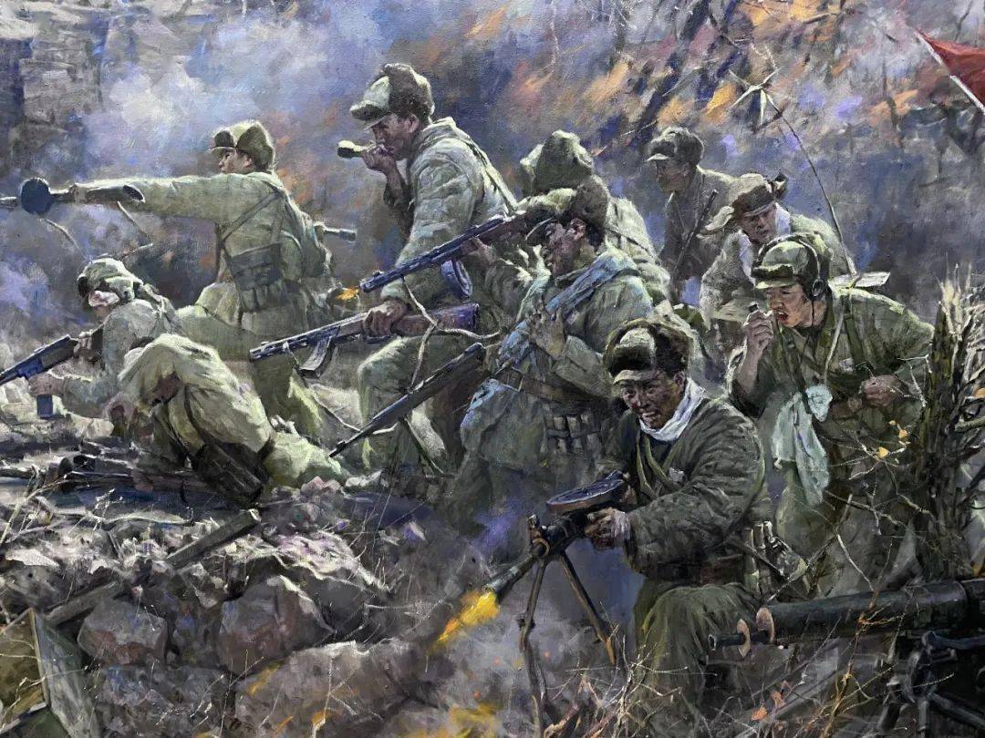 丰碑| 清华美院教授王铁牛创作《上甘岭战役》用画笔