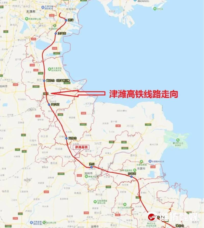 潍坊的铁路线图图片