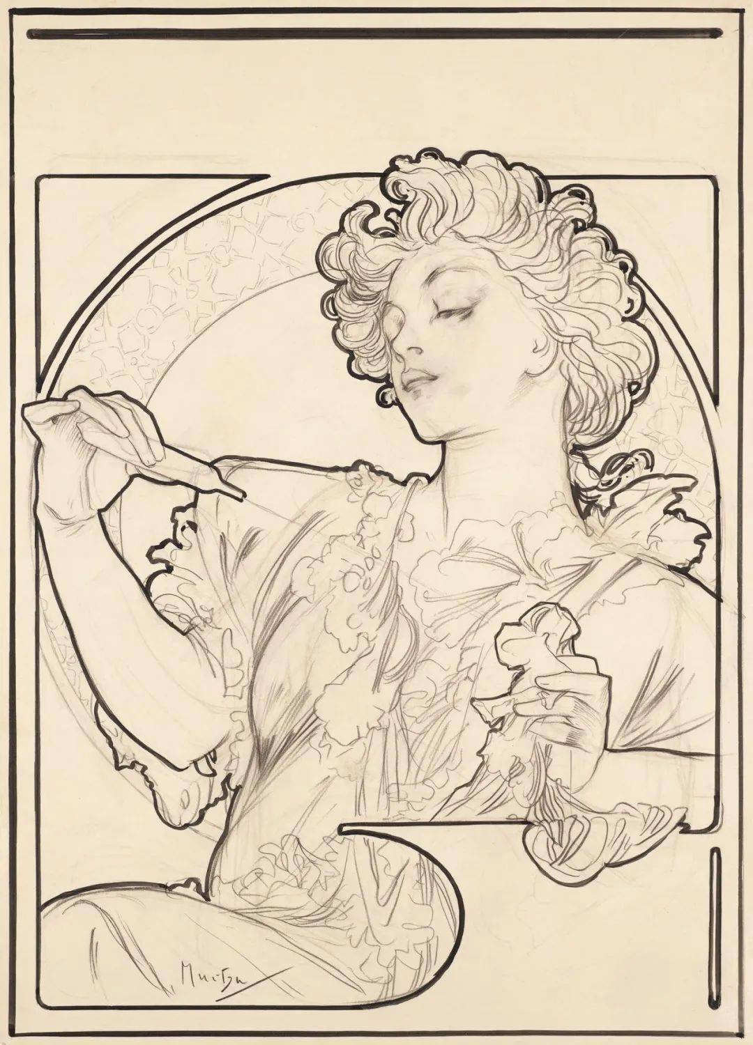 穆夏_日本_少女