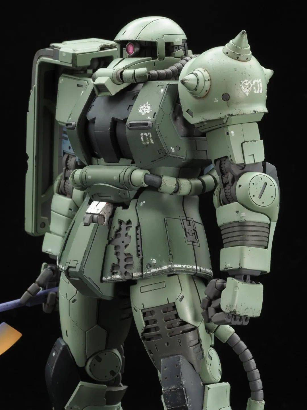 改出来的mg版库库鲁斯·多安专用扎古,够硬核_部分_细节_公众