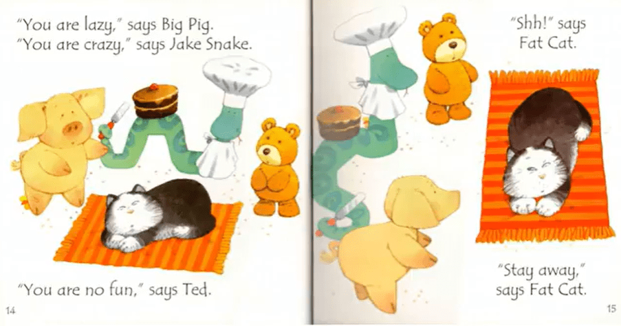 【gwen读绘本】fat cat on a mat 毛毯上的肥猫