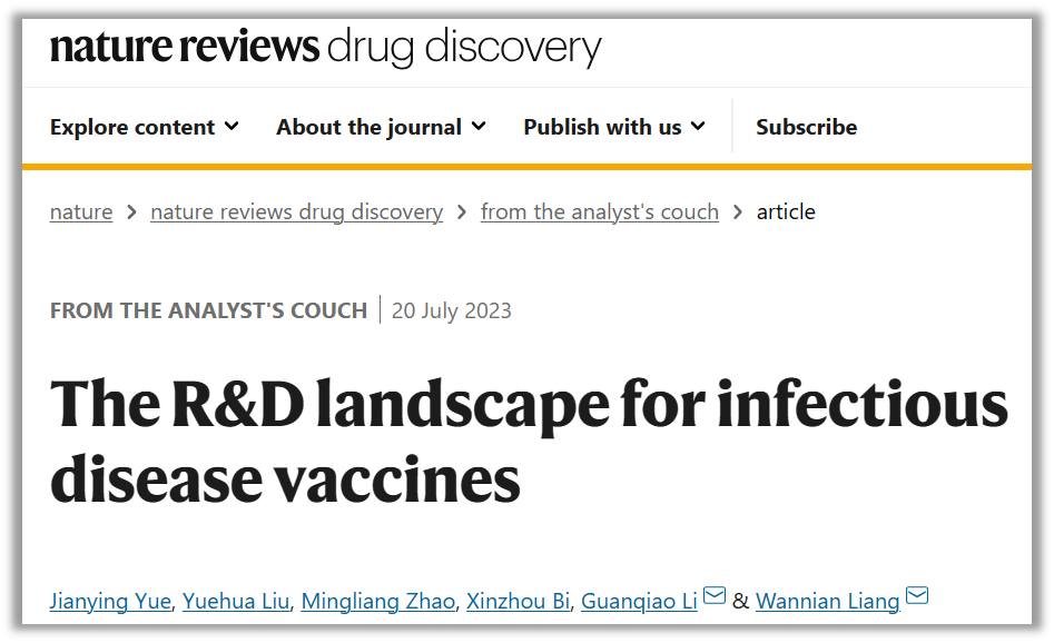Nature reviews 梁万年等人综述传染病疫苗的研发前景！_病毒_的开发_平台