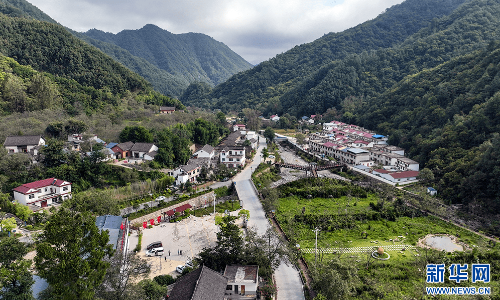 柞水县乾佑街道梨园村景观.
