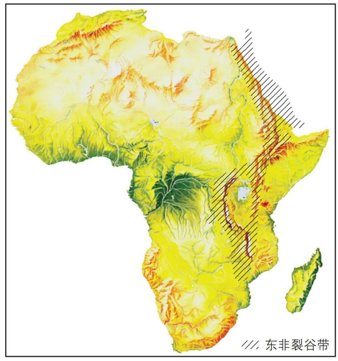 东非大裂谷 示意图图片