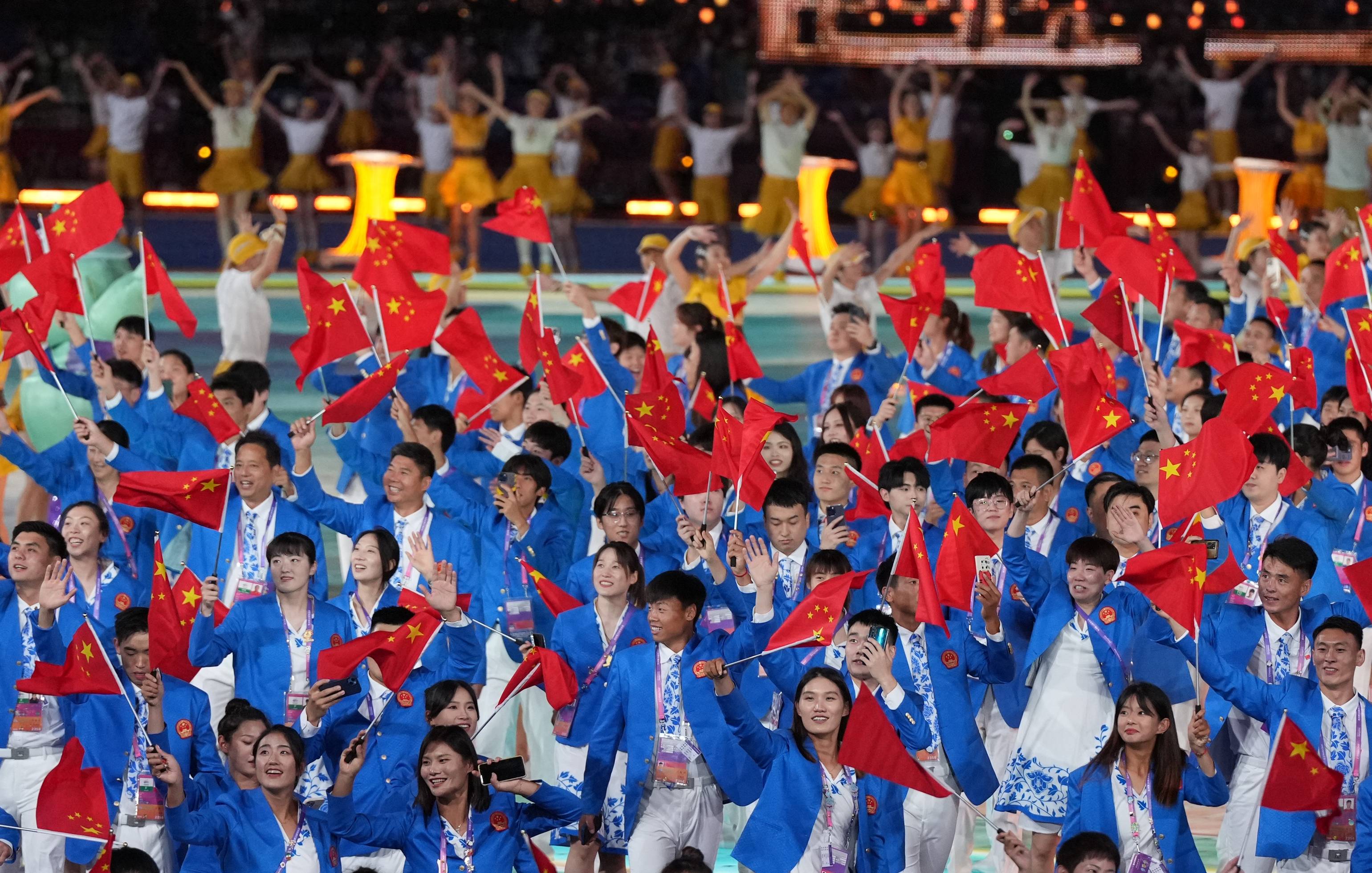 杭州亚运会 第19届亚洲运动会开幕式在杭州举行 42