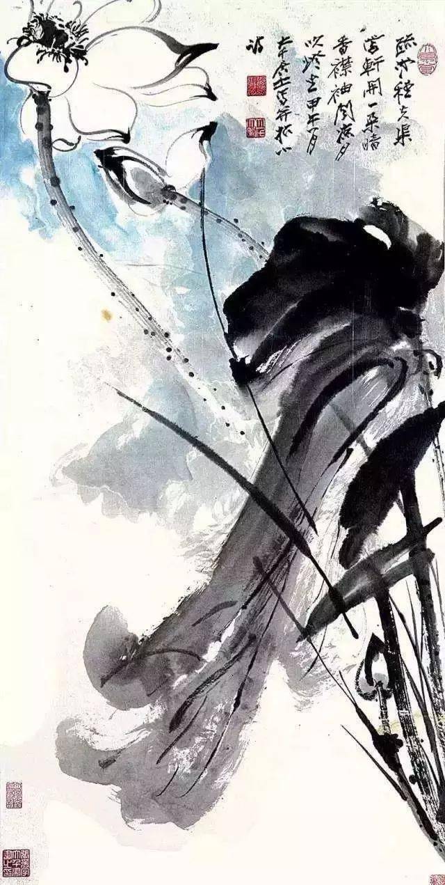 张大千"百"荷图,朵朵醉人心!