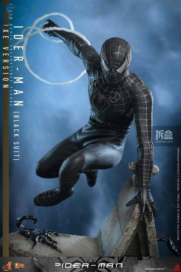 hottoys 蜘蛛侠3 黑色战衣毒液 托比马奎尔 1/6可动人偶