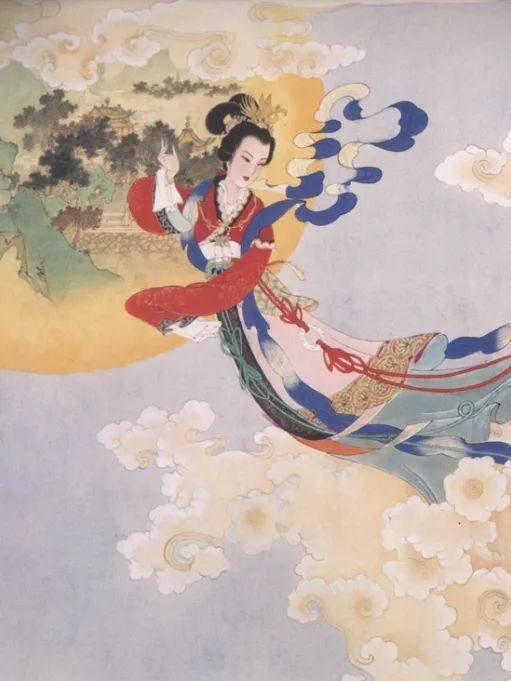 通常的想象中的情景是:美丽的嫦娥姐姐哀怨寂寞地抱着可爱的萌宠玉兔