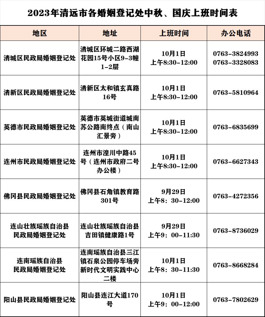 婚姻登记处上班时间图片