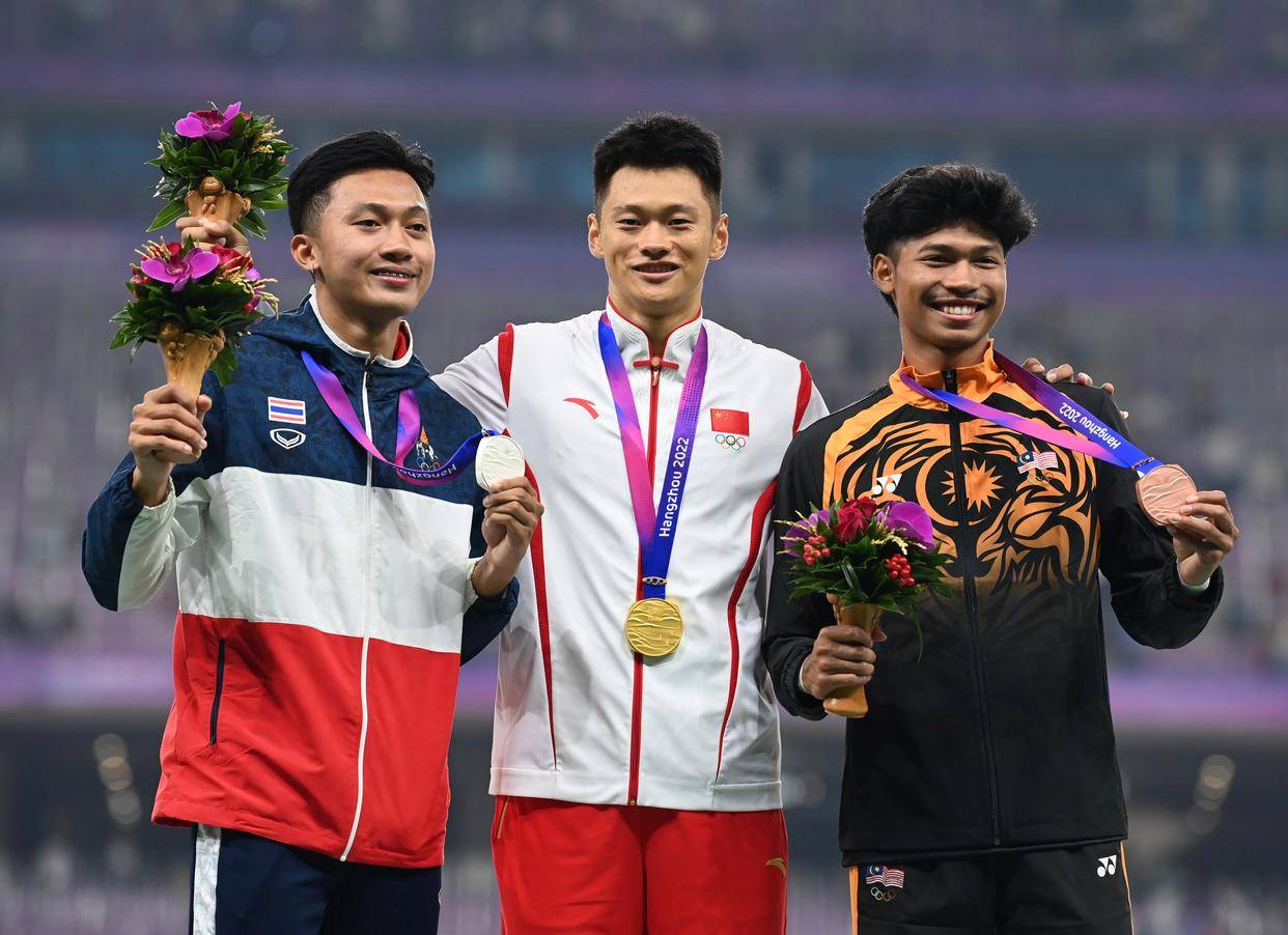 田径——男子100米:决赛赛况(23)_新华社_杭州_选手