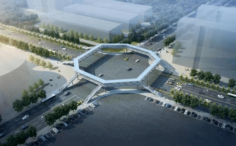 长沙这里将建一座“八边形”天桥!_施工_兴安_环保