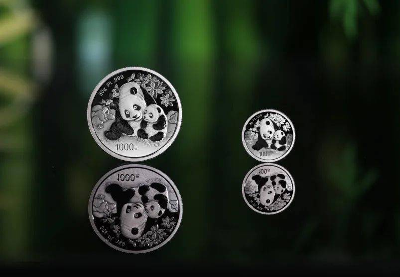 天上繁霜降,币满母子情_熊猫_纪念币_贵金属