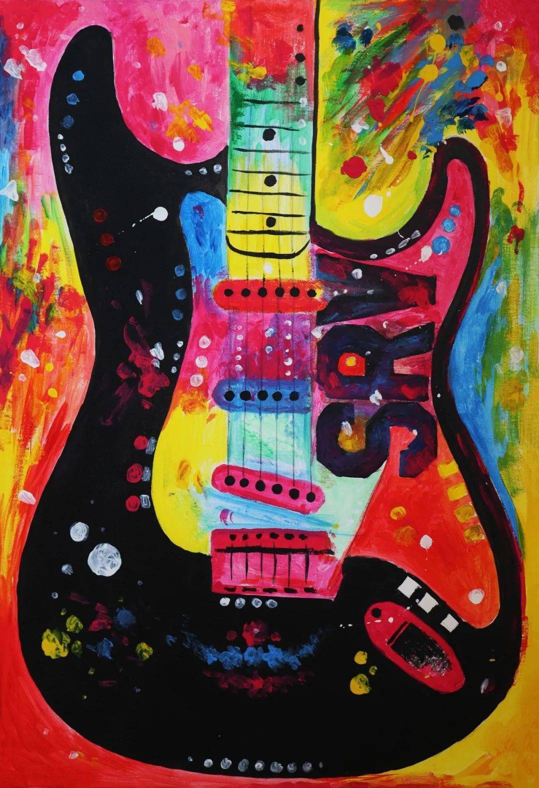 70x90cm丙烯画手绘潮玩此次展览田海静也将携她最新