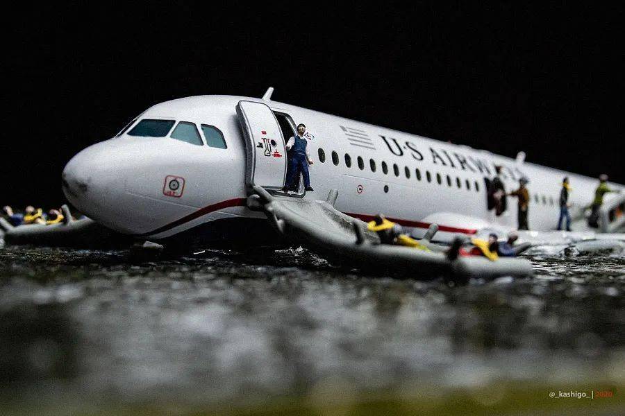 纪实比例模型场景《萨利机长》_作品_kashaev_河中