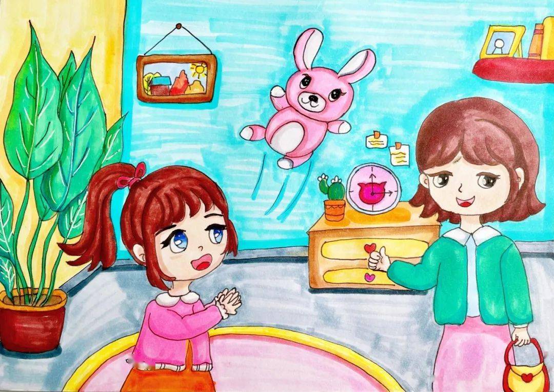 品格绘本大赛获奖作品,小绘者使用不同的绘画技法创作出了冲击力十足