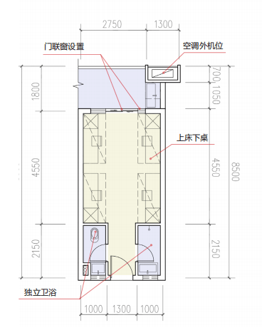 双层公寓平面图图片