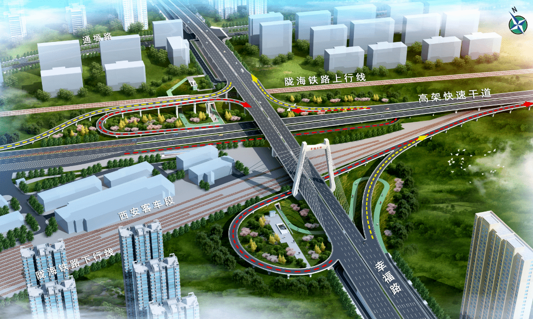 "西安2.5环"进程:南部局部通车,东部2026年建成_高架_施工_道路