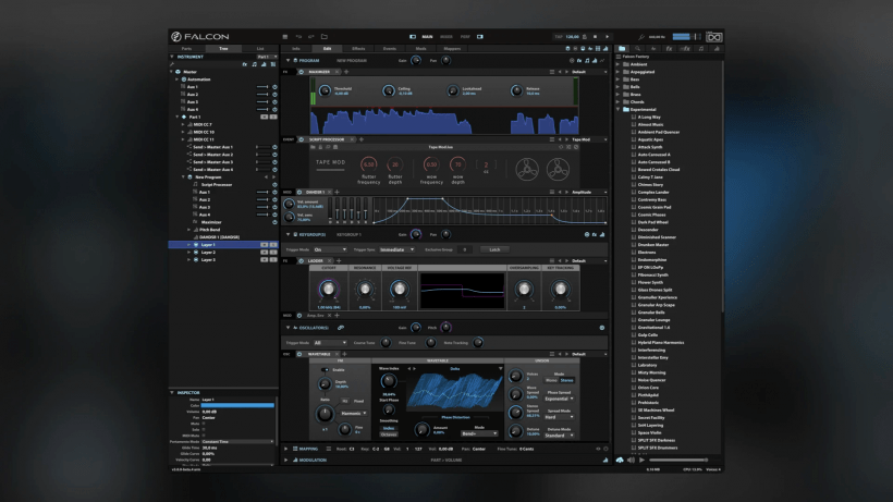 uvi 发布 falcon 3 升级和 2 款新扩展音色_organic_处理_振荡器