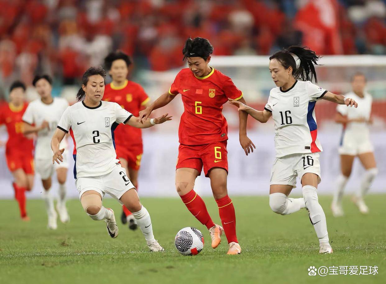 王珊珊进球,中国女足1:1追平韩国女足,两队双双无缘进军奥运会