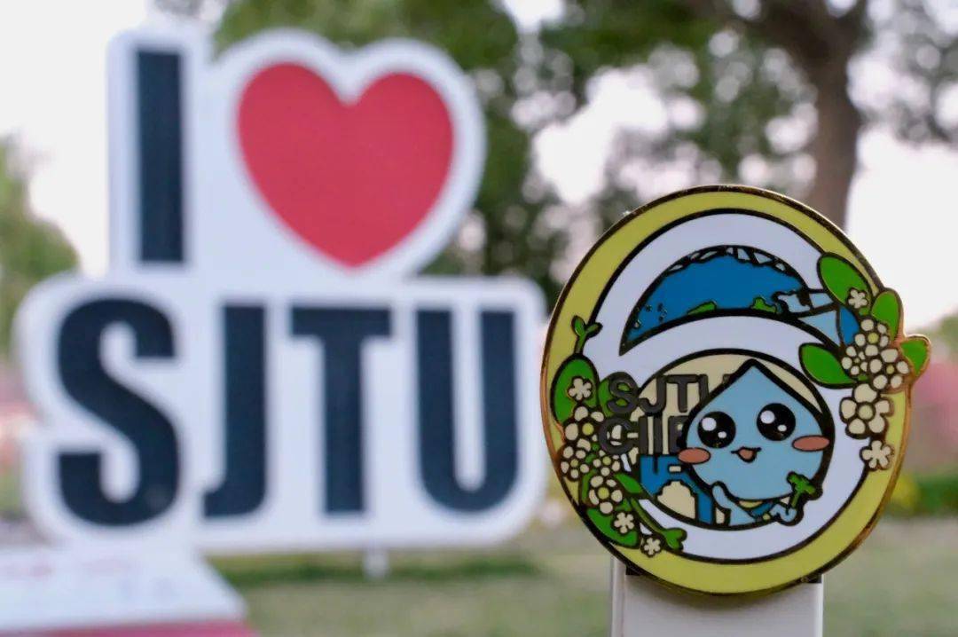 进博会倒计时2天 | sjtu&6thciie纪念徽章来啦!_元素_小叶子_装饰
