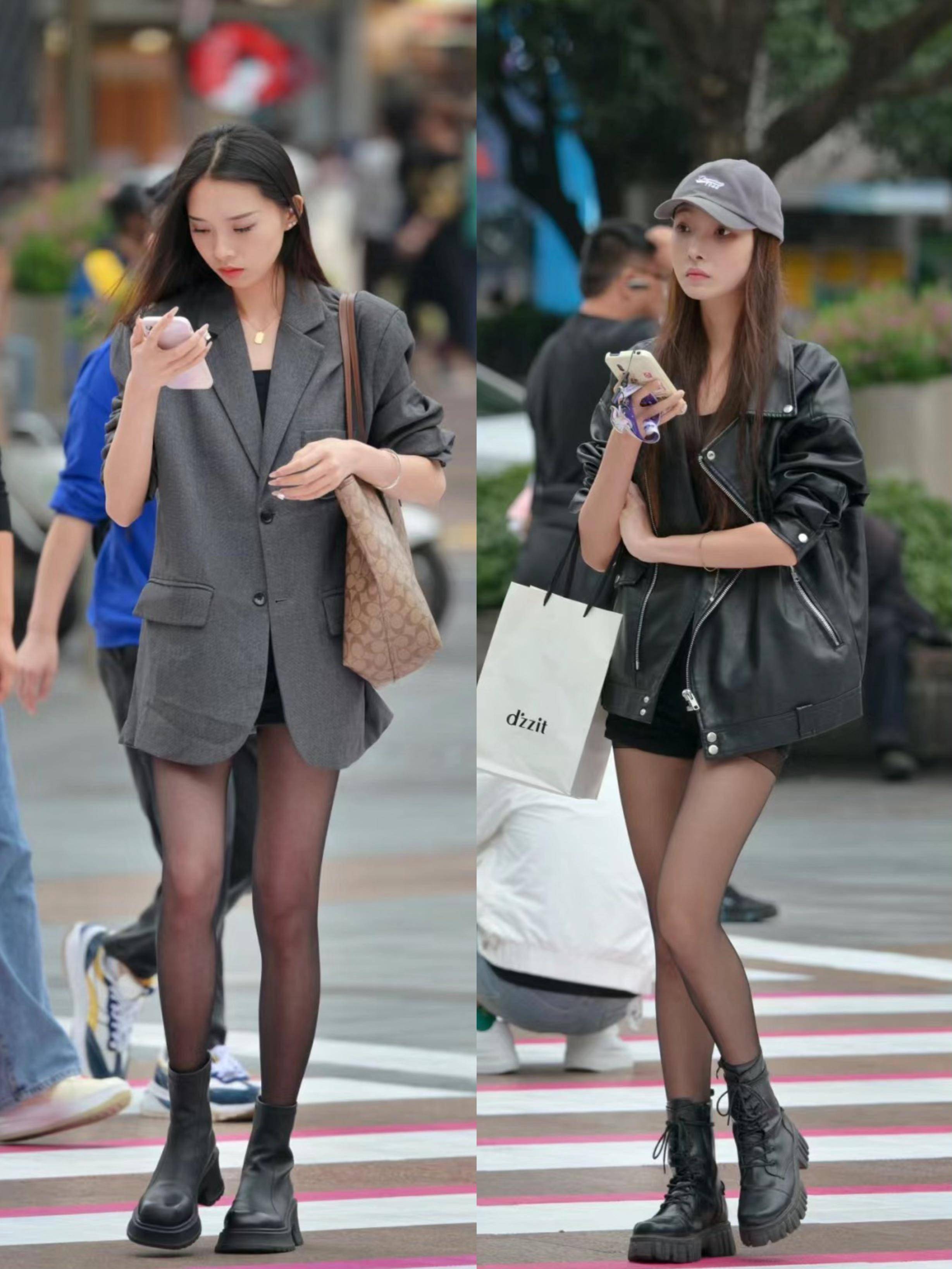 来到重庆才知道,"下衣失踪"依然流行,时髦显瘦赚足回头率!