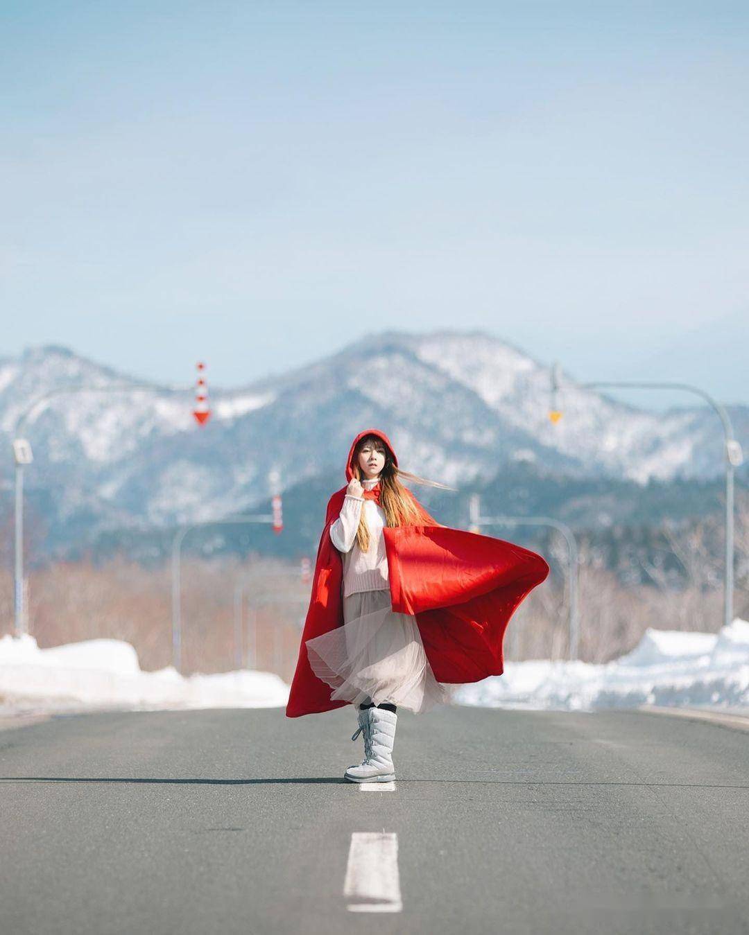 冬天雪景人像摄影技巧5个,帮你在这个冬天,美丽动人_线条_对比_被摄者