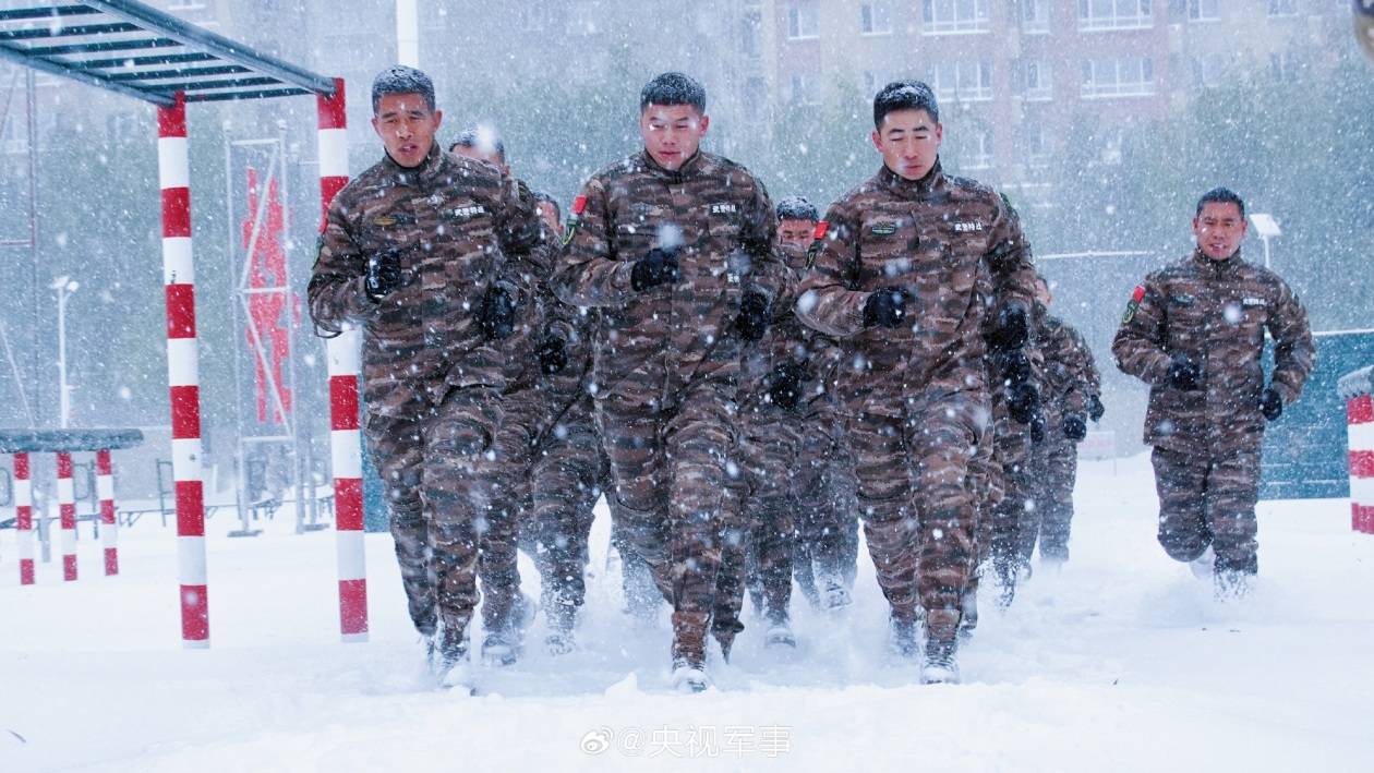 武警黑龙江总队某部组织特战分队开展雪地搏击训练