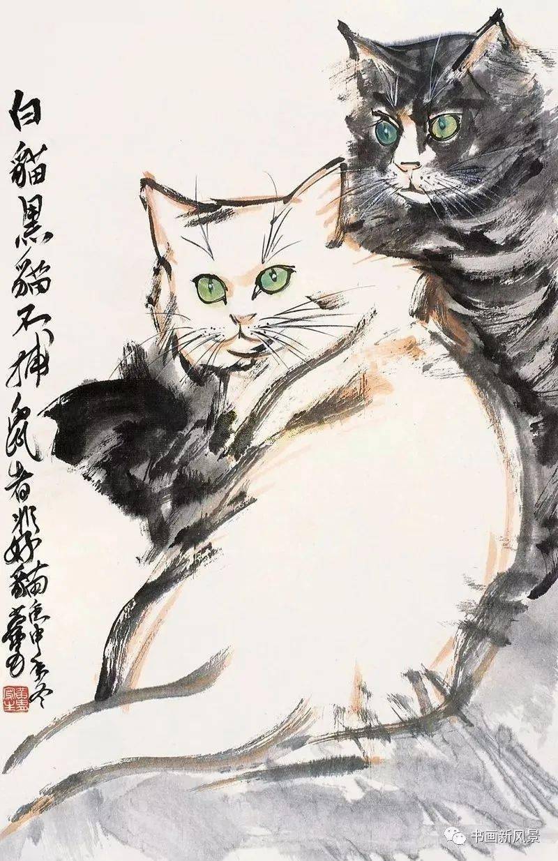 大师国画大写意猫图片