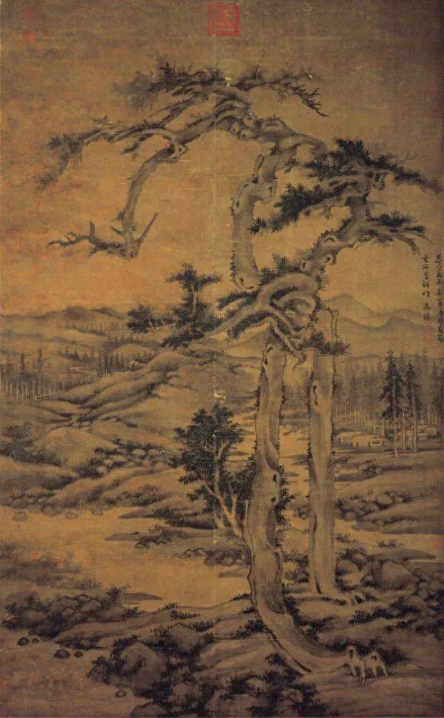 由古至今名家画松珍品,让你大饱眼福_松图_高士_王翚