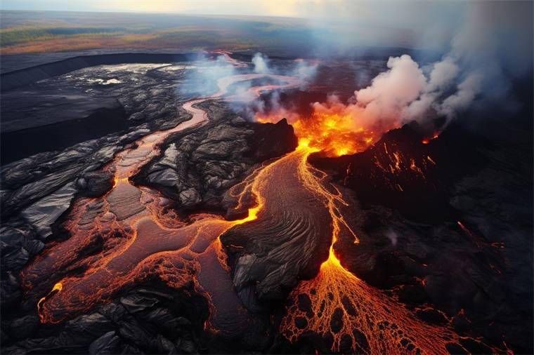 地热发电厂周边建造防护墙,以防止火山喷发可能对发电厂造成的破坏