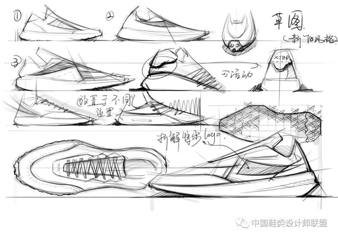 阿甘鞋简笔画图片